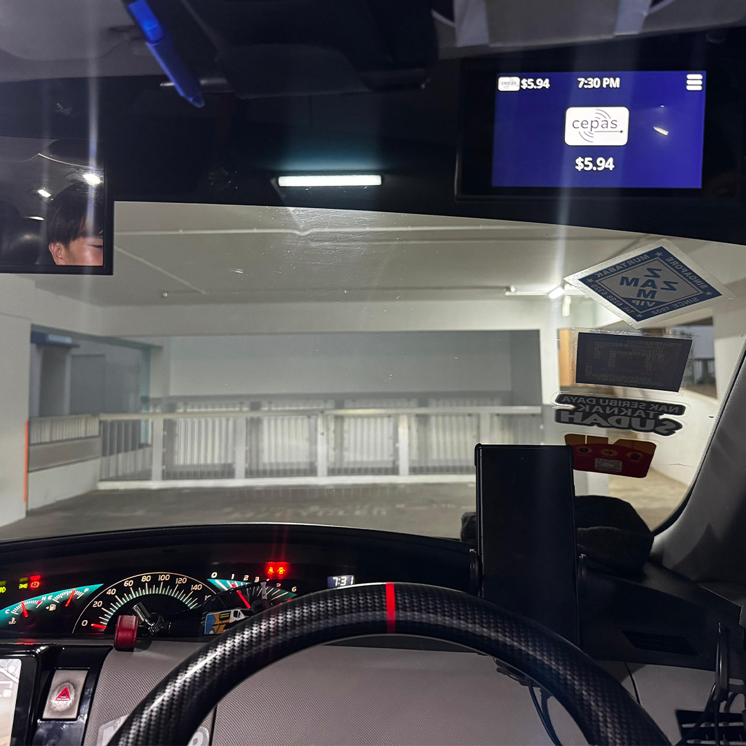 Completed OBU mount installation