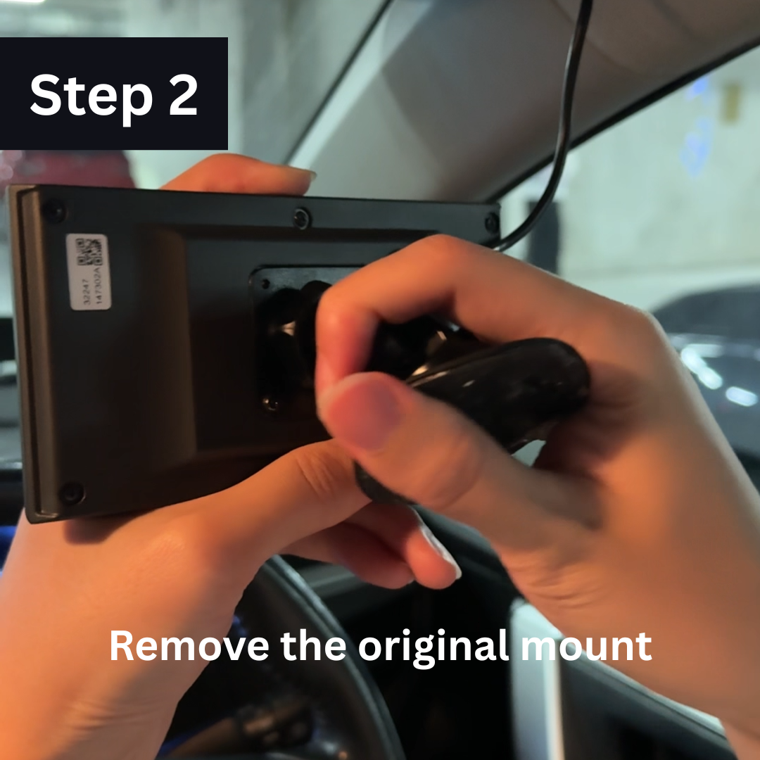 Step 2 — Remove original mount