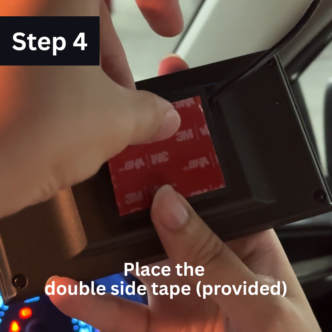 Step 4 — Apply double-sided tape